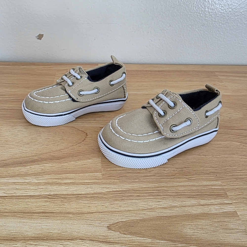 KOALA BABY Beige One Strap Loafers Boat Shoes Size 3
